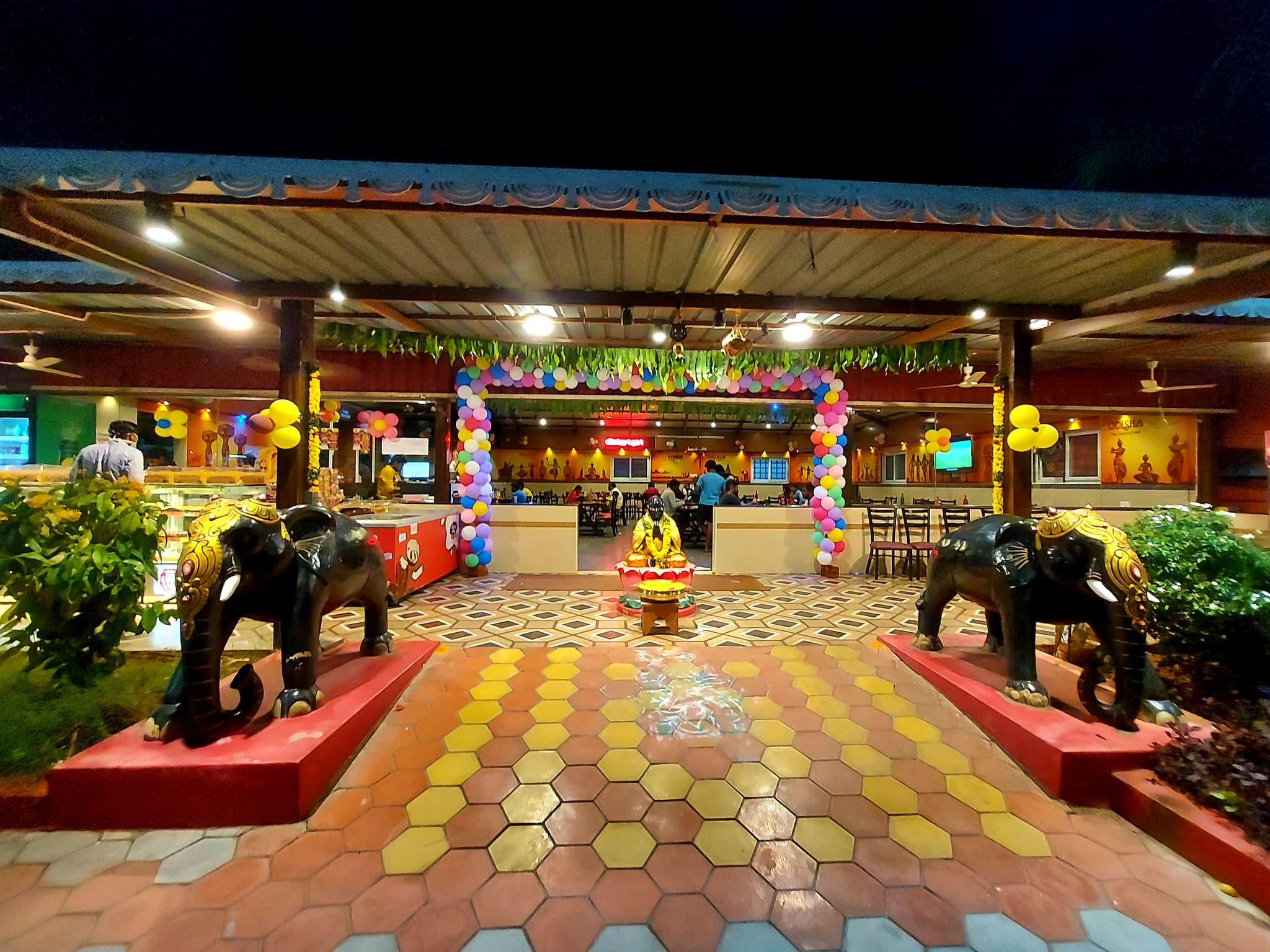 Out Door Party Hall by Raajavirundhu